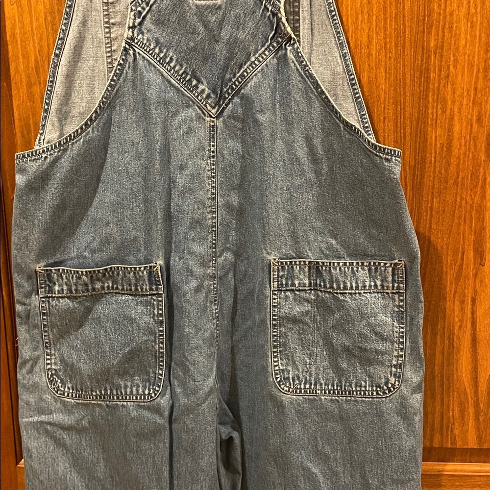 Vintage Gap Blue Jean Denim Overalls Size XL Y2K - Picture 9 of 9